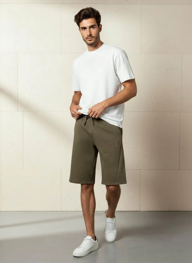 آكتف Men Performance Non-Stretch Panelled Shorts